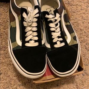 Gently used Camo Vans